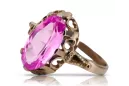 Ring Amethyst 14 Karat Gelbgold Vintage Stil vrc134y